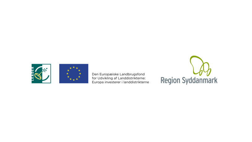 Billede af Logoer fra LAG, Den Europæiske Landbrugsfond og Region Syddanmark.