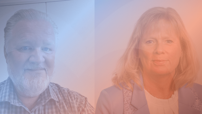 Portrætfoto af Allan Lindgaard Winther og Dorthe Simonsen