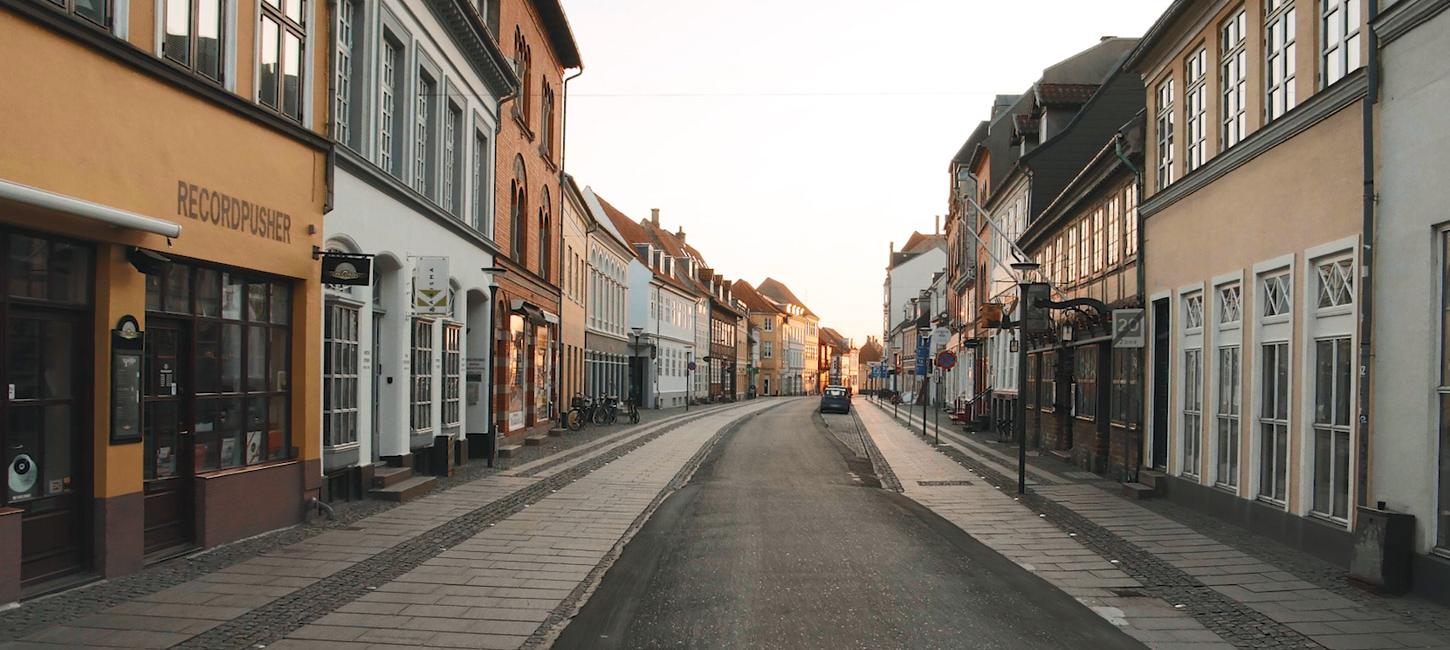 Corona - tom gade i Odense