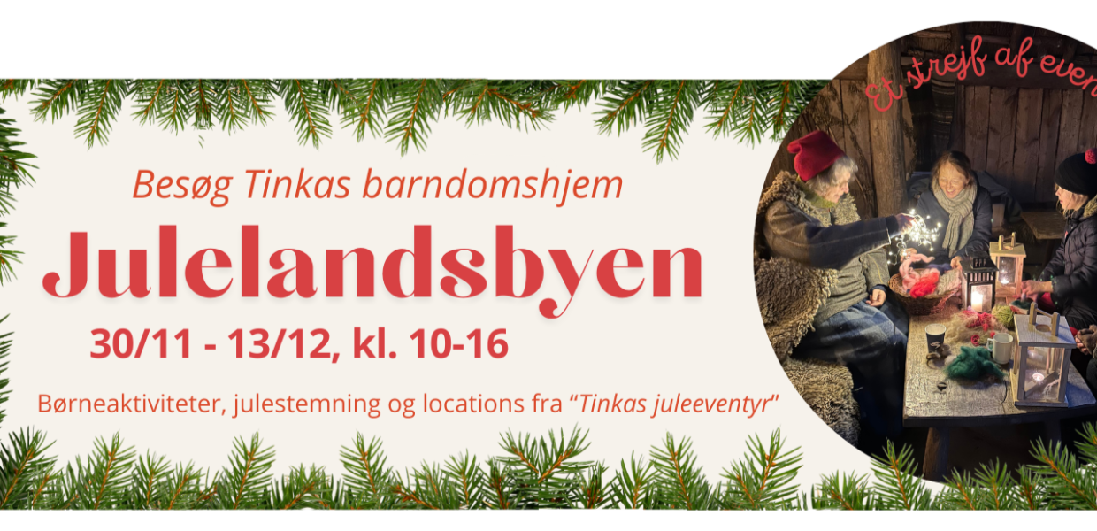 En grafik med info om julelandsbyen i Odins Odense