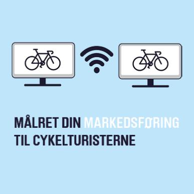Grafik med to computerskærme med en cykel på