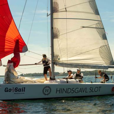 Båd der deltager i VM Melges 24 i 2023