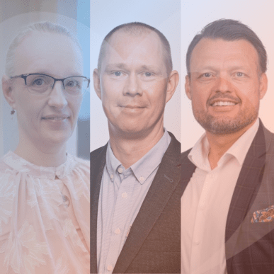 Portrætfoto af Jane Dam, Jakob Lund Staun og Thomas Danielsen