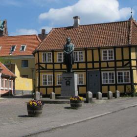 Rudkøbing centrum by købstad fyn langeland